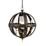 Lampa wisząca na łańcuchu 54cm - żyrandol, świecznik do salonu sypialni (4xE14) Elstead (Regal)