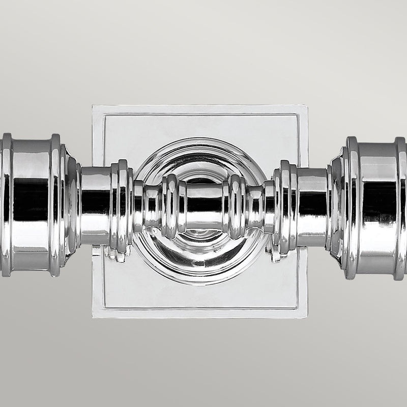 Szkło - polerowany chrom, lampa ścienna szer.56cm, do łazienki (G9 2x4W) Feiss (Payne-ORO2)