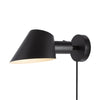 Stay | Kinkiet/lampka nocna w stylu skandynawskim czarna lub szara | z włącznikiem, Black, Design For The People