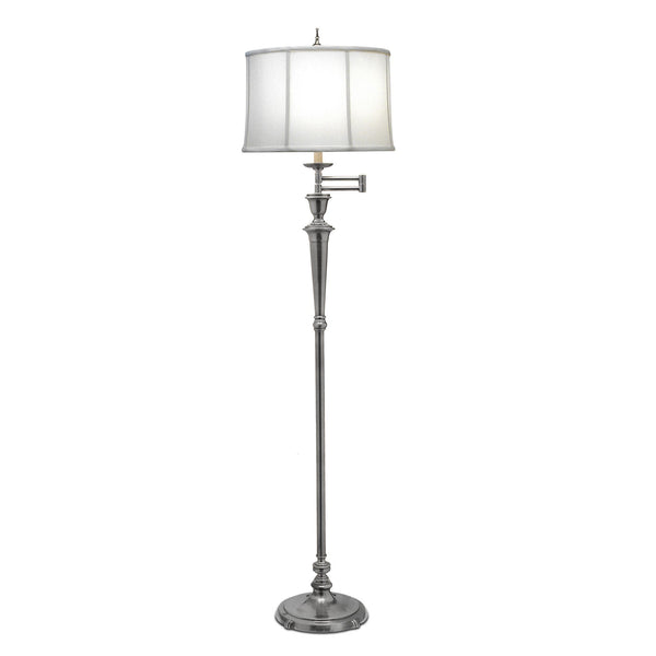 Lampa stojąca 167cm - podłogowa (antyczny nikiel) do salonu sypialni gabinetu (1xE27) Stiffel (Arlington)