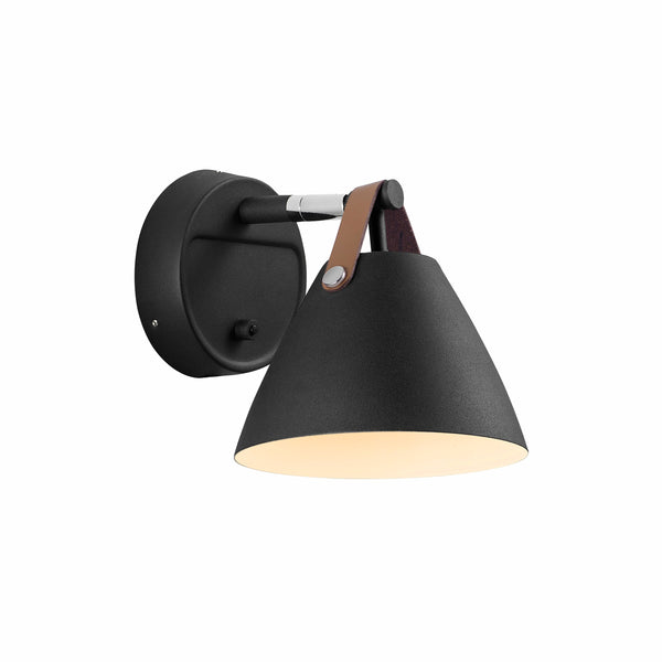 Strap 15 | Wall Light | Black, Design For The People - ePlafoniera.pl