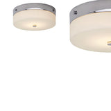 Lampa sufitowa chrom (23/29cm) - plafon do łazienki salonu sypialni (GX53 9W) Elstead (Tamar)