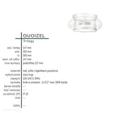 Sufitowa lampa szklana - plafon 30cm (brąz, 2xE27) do kuchni jadalni salonu Quoizel (Trilogy)