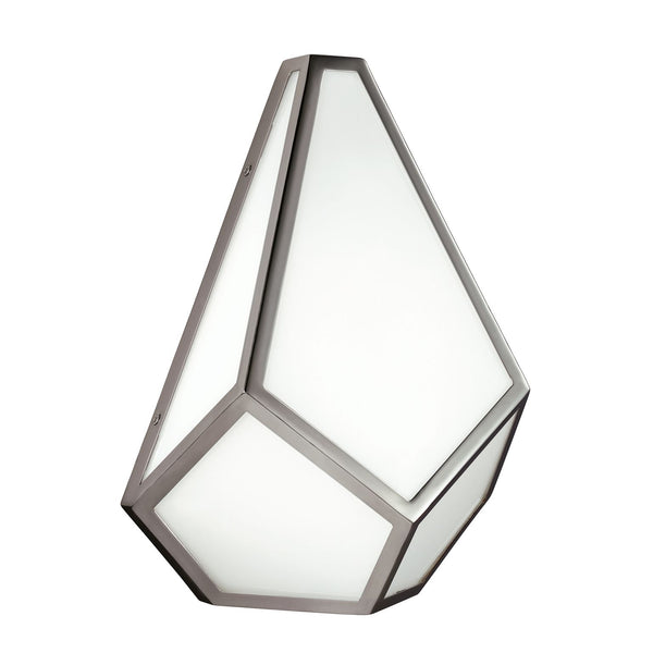 Lampa ścienna - diament wys. 30cm (akryl, nikiel) kinkiet do salonu sypialni (1xE27) Feiss (Diamond)