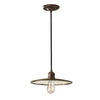 Industrialna lampa wisząca 30cm (gwieździsty brąz (1xE27) do kuchni salonu, Feiss (Urban)