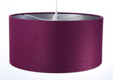 Welurowy abażur Fuksja - fioletowa lampa wisząca do salonu, sypialni (kolekcja - Standard, 1xE27) ręcznie robiona