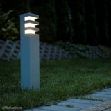 Lampa stojąca - słupek (Rado) ogrodowa zewnętrzna (grafit/czarna/szara) (1x E27) SU-MA