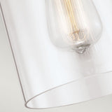 Szklana lampa wisząca Hounslow (polerowany nikiel) - Feiss (1xE27)