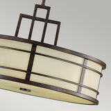 Lampa w stylu retro wisząca 53cm do salonu kuchni sypialni (3xE27) Feiss (Fusion)