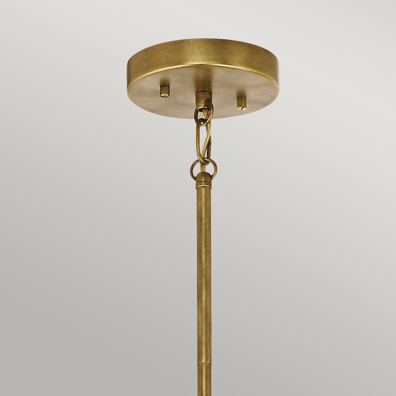 Szklana kula 38cm (mosiądz) lampa wisząca do kuchni salonu sypialni (3xE14) Kichler (Aster)