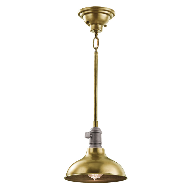 Industrialna lampa wisząca 20cm (mosiądz) do kuchni salonu kawiarni (1xE27) Kichler (Cobson)
