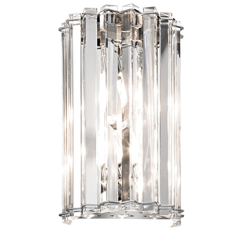 Kinkiet kryształowy Crystal, Kichler - lampa ścienna do łazienki (IP 44)