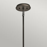 Nowoczesna lampa wisząca 46cm (stary brąz - szkło) do kuchni jadalni salonu (3xE27) Kichler (Emory)