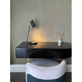 Loftowa, czarna metalowa lampa biurkowa - Ozcan 6317-12,19