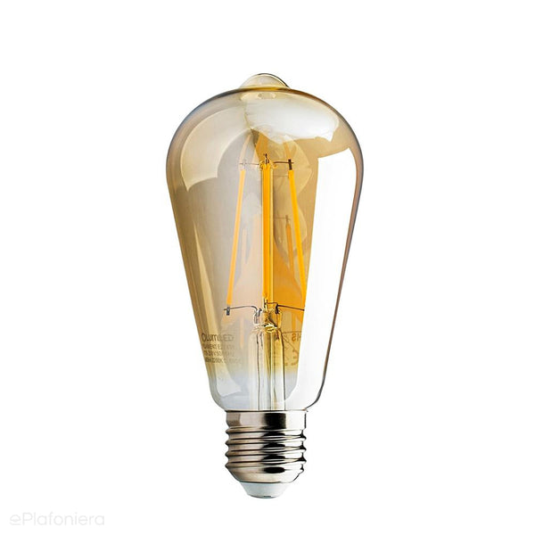 Żarówka LED E27 Filament (Edison ST64, 6W=50W) (660lm, 2200K) Lumiled/LEDZARMI810