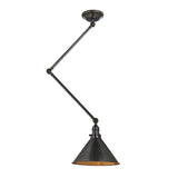 Lampa sufitowa / lampa ścienna (stary brąz) - kinkiet regulowany, Elstead (1xE27)