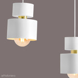 Biała wisząca lampa do salonu, kuchni (industrialna, vintage 4xE27) Aldex (kadm) 1029L - ePlafoniera